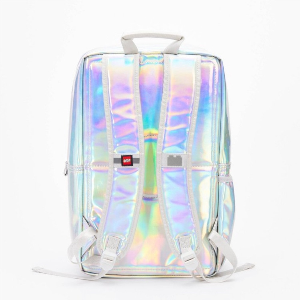 NWT LEGO Holographic Brick 15" Backpack - Picture 3 of 14